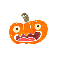 retro cartoon pumpkin