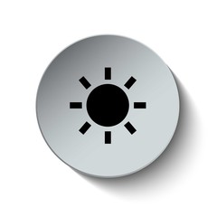 Sun icon. Weather icon. Vector. Buttons.