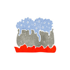 retro cartoon bubbling pan