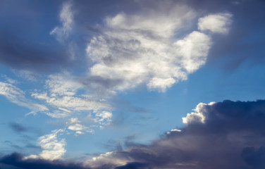 Fototapeta premium Background blue sky and white coluds