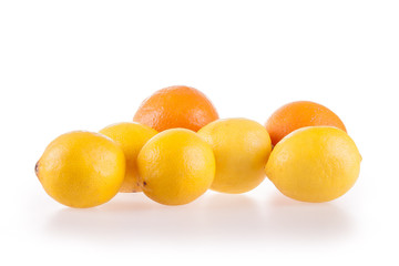 lemons isolated on white background