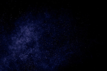 Obraz na płótnie Canvas abstract dark bokeh lights background , defocused background, glowing galaxy