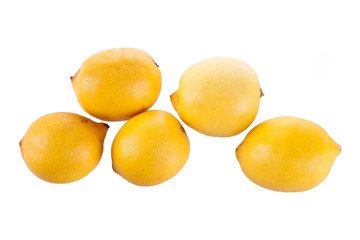 lemons isolated on white background