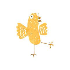 retro cartoon bird