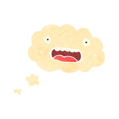 retro cartoon cloud