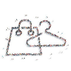 people shape  hanger bag