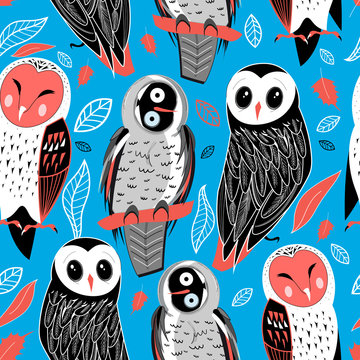 pattern of owls
