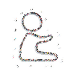 group  people  shape  child