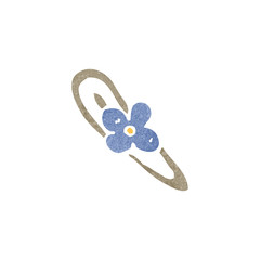 retro cartoon hair clip