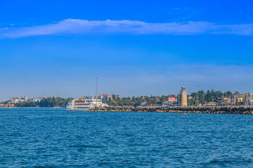 Fototapeta premium Desenzano town located on Lake Garda