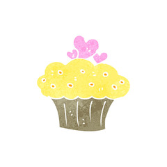 retro cartoon muffin