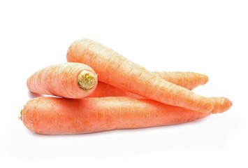 carrots isolated on white background