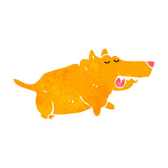retro cartoon dog