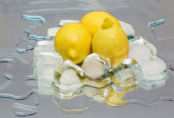 lemon, ice