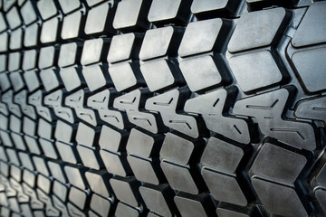 Textured tire tread