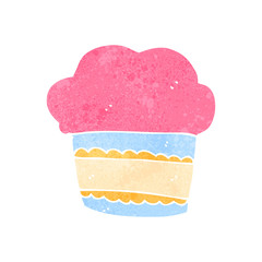 retro cartoon cup cake symbol
