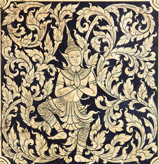 Thai art contemporary background