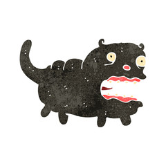 retro cartoon black cat