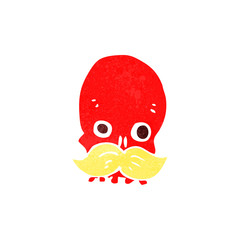 retro cartoon funny skull