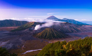Poster Bromo volcano is Active valcano in sunset time © calcassa