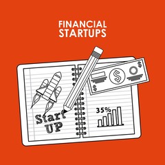 Fototapeta premium financial startup