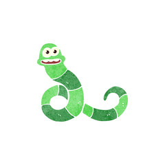 retro cartoon snake