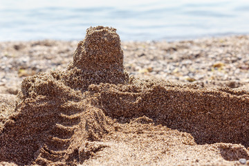 sand castle on the beach