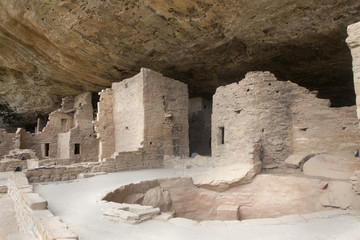 Spruce House cliff dwelling ruins.Mesa Verde National Park, Colorado