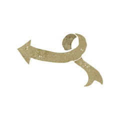 retro cartoon decorative arrow