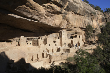 Cliff Palace cliff dwellings.Mesa Verde National Park, Colorado