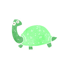 retro cartoon tortoise