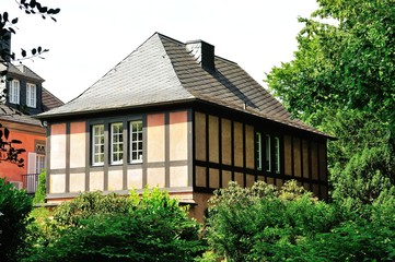 fachwerkhaus in düsseldorfer benrath