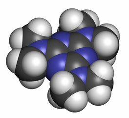 Altretamine cancer drug molecule.