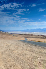 American Highway in the Mountains of Death Valley National Patk