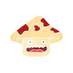 retro cartoon toadstool