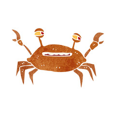 retro cartoon crab