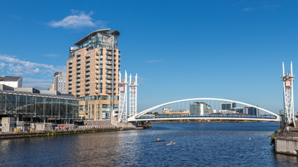 ミレニアム・ブリッジ周辺の風景　マンチェスター
