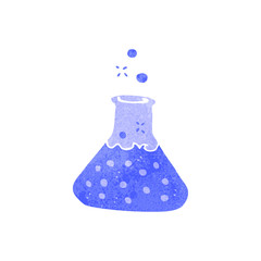 retro cartoon science experiment