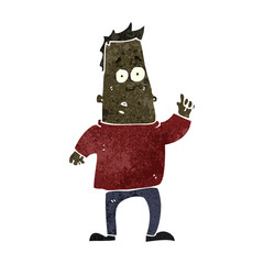 retro cartoon man asking question