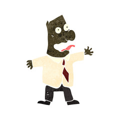 retro cartoon crazy boss