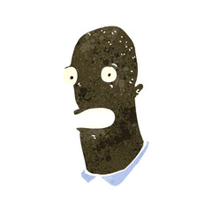 retro cartoon shocked man