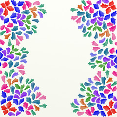 Obraz premium watercolor handmade design in vivid colors