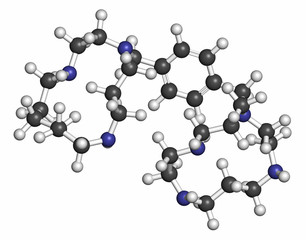 Plerixafor cancer drug molecule. 