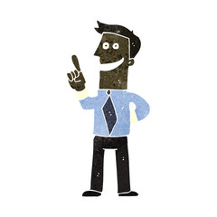 retro cartoon with great idea