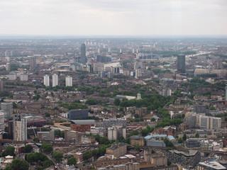 Aerial view of London