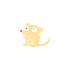 retro cartoon little mouse