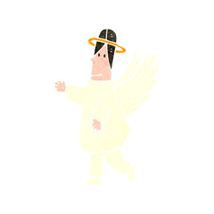 retro cartoon angel