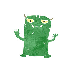 retro cartoon little imp