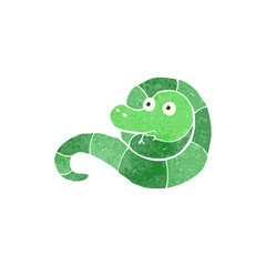 retro cartoon snake