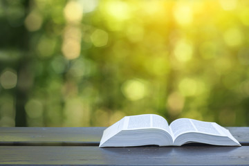 book and bokeh